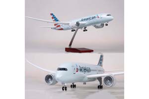 BOEING 787-9 DREAMLINER AMERICAN AIRLINES / МОДЕЛЬ САМОЛЕТА БОИНГ 787-9 ДРИМЛАЙНЕР АМЕРИКАН ЭРЛАЙНС (С ОСВЕЩЕНИЕМ САЛОНА НА ШАССИ ДЛИНА 41 СМ — фото 10