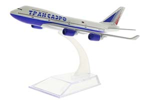 BOEING 747 TRANSAERO (16 CM LONG) | BOEING БОИНГ 747 ТРАНСАЭРО ДЛИНА 16 СМ 