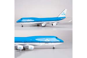 BOEING 747 KLM / МОДЕЛЬ САМОЛЕТА БОИНГ 747 КЛМ (С ОСВЕЩЕНИЕМ САЛОНА НА ШАССИ ДЛИНА 47 СМ) — фото 12