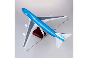 BOEING 747 KLM / МОДЕЛЬ САМОЛЕТА БОИНГ 747 КЛМ (С ОСВЕЩЕНИЕМ САЛОНА НА ШАССИ ДЛИНА 47 СМ) — фото 13