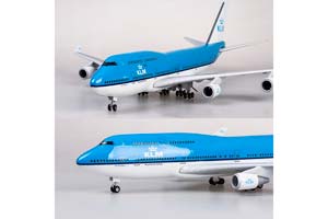 BOEING 747 KLM / МОДЕЛЬ САМОЛЕТА БОИНГ 747 КЛМ (С ОСВЕЩЕНИЕМ САЛОНА НА ШАССИ ДЛИНА 47 СМ) — фото 7