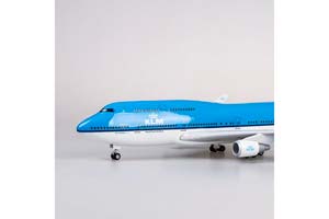 BOEING 747 KLM / МОДЕЛЬ САМОЛЕТА БОИНГ 747 КЛМ (С ОСВЕЩЕНИЕМ САЛОНА НА ШАССИ ДЛИНА 47 СМ) — фото 8