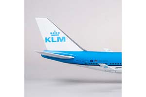 BOEING 747 KLM / МОДЕЛЬ САМОЛЕТА БОИНГ 747 КЛМ (С ОСВЕЩЕНИЕМ САЛОНА НА ШАССИ ДЛИНА 47 СМ) — фото 9