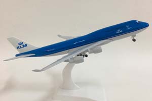 BOEING 747 KLM / МОДЕЛЬ САМОЛЕТА БОИНГ 747 КЛМ НА ШАССИ (ДЛИНА 20 СМ) — фото 8