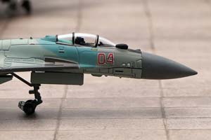 СУХОЙ-35, СЕРО-ГОЛУБОЙ КАМУФЛЯЖ ВВС РОССИИ (ДЛИНА 22 СМ) — фото 4