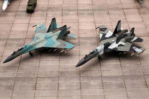 СУХОЙ-35, СЕРО-ГОЛУБОЙ КАМУФЛЯЖ ВВС РОССИИ (ДЛИНА 22 СМ) — фото 7