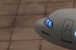 AIRBUS A320 NEO / МОДЕЛЬ САМОЛЕТА ЭЙРБАС 320 НЭО (С ОСВЕЩЕНИЕМ САЛОНА ДЛИНА 47 СМ) — фото 9