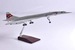 CONCORDE BRITISH AIRWAYS / МОДЕЛЬ САМОЛЕТА КОНКОРД БРИТИШ ЭРВЕЙС (С ОСВЕЩЕНИЕМ САЛОНА ДЛИНА 40 СМ) — фото 3