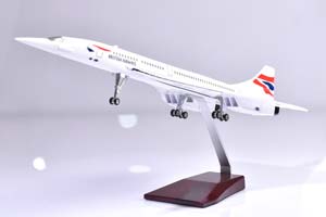 CONCORDE BRITISH AIRWAYS / МОДЕЛЬ САМОЛЕТА КОНКОРД БРИТИШ ЭРВЕЙС (С ОСВЕЩЕНИЕМ САЛОНА ДЛИНА 40 СМ) — фото 12