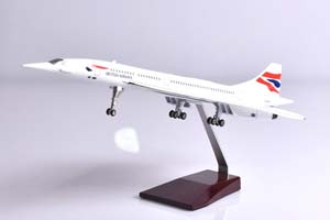 CONCORDE BRITISH AIRWAYS / МОДЕЛЬ САМОЛЕТА КОНКОРД БРИТИШ ЭРВЕЙС (С ОСВЕЩЕНИЕМ САЛОНА ДЛИНА 40 СМ) — фото 4