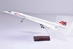 CONCORDE BRITISH AIRWAYS / МОДЕЛЬ САМОЛЕТА КОНКОРД БРИТИШ ЭРВЕЙС (С ОСВЕЩЕНИЕМ САЛОНА ДЛИНА 40 СМ) — фото 5