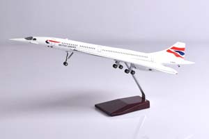 CONCORDE BRITISH AIRWAYS / МОДЕЛЬ САМОЛЕТА КОНКОРД БРИТИШ ЭРВЕЙС (С ОСВЕЩЕНИЕМ САЛОНА ДЛИНА 40 СМ) — фото 9