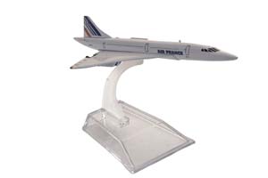 CONCORDE AIR FRANCE / МОДЕЛЬ САМОЛЕТА КОНКОРД ЭЙР ФРАНС (ДЛИНА 16 СМ НА ПОДСТАВКЕ) — фото 4