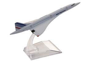 CONCORDE AIR FRANCE / МОДЕЛЬ САМОЛЕТА КОНКОРД ЭЙР ФРАНС (ДЛИНА 16 СМ НА ПОДСТАВКЕ) — фото 2
