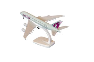 AIRBUS A380 QATAR / МОДЕЛЬ САМОЛЕТА A380 ЭЙРБАС QATAR (ДЛИНА 20 СМ) — фото 4