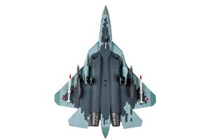 СУХОЙ-57, ОХОТНИК ВВС РОССИИ ИСТРЕБИТЕЛЬ 5-ГО ПОКОЛЕНИЯ (ДЛИНА 43 СМ) АВИАШОУ В КИТАЕ — фото 3
