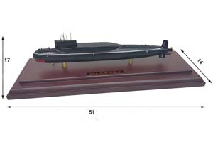 SUBMARINE JIN-CLASS (TYPE 094) / СТРАТЕГИЧЕСКАЯ АТОМНАЯ ПОДВОДНАЯ ЛОДКА ВМФ КИТАЯ (ДЛИНА 41 СМ) — фото 3