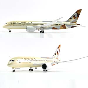 BOEING 787 DREAMLINER ETIHAD / БОИНГ ДРИМЛАЙНЕР ЭТИХАД (С ПОДСВЕТКОЙ САЛОНА/ДЛИНА 46 СМ) — фото 5