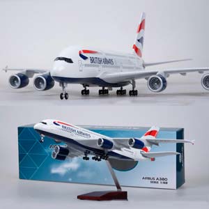AIRBUS A380 BRITISH AIRWAYS / ЭЙРБАС А380 БРИТИШ ЭЙРВЭЙС (С ПОДСВЕТКОЙ САЛОНА/ДЛИНА 47 СМ) — фото 10