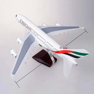 AIRBUS A380 EMIRATES / ЭЙРБАС А380 ЭМИРЭЙТС (С ПОДСВЕТКОЙ САЛОНА/ДЛИНА 47 СМ) — фото 3