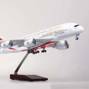 AIRBUS A380 EMIRATES / ЭЙРБАС А380 ЭМИРЭЙТС (С ПОДСВЕТКОЙ САЛОНА/ДЛИНА 47 СМ) — фото 5