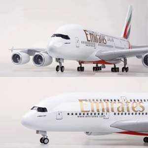 AIRBUS A380 EMIRATES / ЭЙРБАС А380 ЭМИРЭЙТС (С ПОДСВЕТКОЙ САЛОНА/ДЛИНА 47 СМ) — фото 10