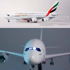 AIRBUS A380 EMIRATES / ЭЙРБАС А380 ЭМИРЭЙТС (С ПОДСВЕТКОЙ САЛОНА/ДЛИНА 47 СМ) — фото 11