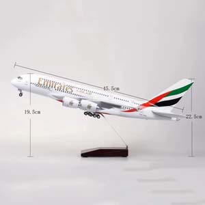 AIRBUS A380 EMIRATES / ЭЙРБАС А380 ЭМИРЭЙТС (С ПОДСВЕТКОЙ САЛОНА/ДЛИНА 47 СМ) — фото 2