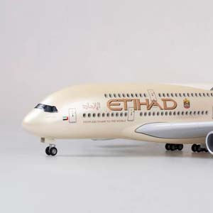 AIRBUS A380 ETIHAD / ЭЙРБАС А380 ЭТИХАД (С ПОДСВЕТКОЙ САЛОНА/ДЛИНА 47 СМ) — фото 4