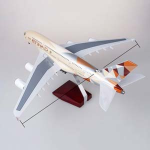 AIRBUS A380 ETIHAD / ЭЙРБАС А380 ЭТИХАД (С ПОДСВЕТКОЙ САЛОНА/ДЛИНА 47 СМ) — фото 5