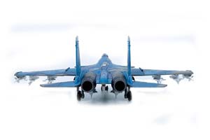 СУХОЙ-33, БОРТОВОЙ #84, ВКС РОССИИ  ПАЛУБНЫЙ ИСТРЕБИТЕЛЬ, СЕРО-СИНИЙ КАМУФЛЯЖ (ДЛИНА 21 СМ) — фото 12