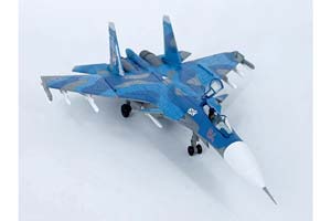 СУХОЙ-33, БОРТОВОЙ #84, ВКС РОССИИ  ПАЛУБНЫЙ ИСТРЕБИТЕЛЬ, СЕРО-СИНИЙ КАМУФЛЯЖ (ДЛИНА 21 СМ) — фото 10