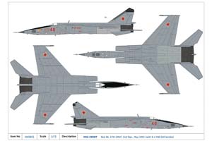 МИКОЯН-ГУРЕВИЧ 25РБТ ТАКТИЧЕСКИЙ РАЗВЕДЧИК-БОМБАРДИРОВЩИК 1964 (ДЛИНА 31 СМ) — фото 7