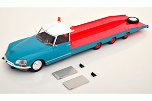 CITROEN DS TISSIER CAR TRANSPORTER 1970 BLUE RED MODELCAR CITROEN DS 19 NOT INCLUDED — фото 3
