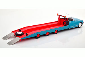 CITROEN DS TISSIER CAR TRANSPORTER 1970 BLUE RED MODELCAR CITROEN DS 19 NOT INCLUDED — фото 2