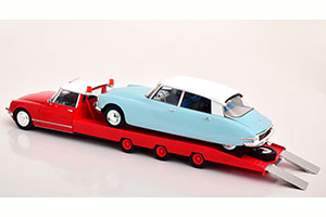 CITROEN DS TISSIER CAR TRANSPORTER 1970 RED WHITE MODELCAR CITROEN DS 19 NOT INCLUDED — фото 6