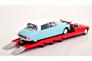 CITROEN DS TISSIER CAR TRANSPORTER 1970 RED WHITE MODELCAR CITROEN DS 19 NOT INCLUDED — фото 7