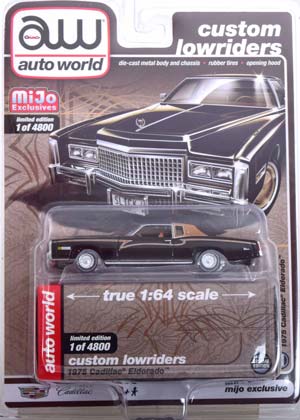 CADILLAC ELDORADO 1975 BLACK BROWN (ДЛИНА МОДЕЛИ 6-10 СМ)