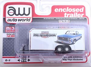 SONSTIGES TRAILER SQUAREBODY USA WHITE SILVER (ДЛИНА МОДЕЛИ 6-10 СМ)