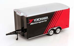 SONSTIGES CAR TRAILER YOKOHAMA MOTORSPORTS BLACK RED SILVER