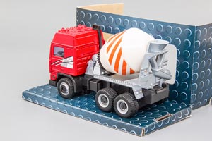 VOLVO FH 16, БЕТОНОМЕШАЛКА, КРАСНЫЙ (ДЛИНА МОДЕЛИ 6-10 СМ) — фото 2