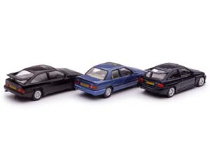 FORD: SIERRA RS ЧЕРНЫЙ И SAPPHIRE RS СИНИЙ, ESCORT MK5 RS COSWORTH ЗЕЛЕНЫЙ НАБОР ИЗ 3Х МОДЕЛЕЙ — фото 2