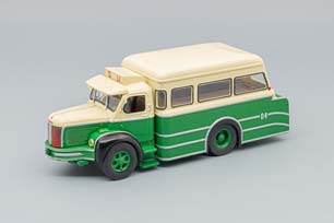 BERLIET GML10 АВТОБУС 1965 ЗЕЛЕНЫЙ С БЕЖЕВЫМ — фото 1
