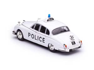 JAGUAR MK II 1959 UK POLICE ПОЛИЦИЯ ВЕЛИКОБРИТАНИИ БЕЛЫЙ (В ПРОЗРАЧНОМ ПЛАСТИКОВОМ БОКСЕ) — фото 3