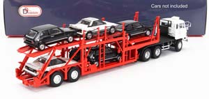 MITSUBISHI FUSO FV TRUCK CAR TRANSPORTER - CARS NOT INCLUDED, RED WHITE (ДЛИНА МОДЕЛИ 6-10 СМ) — фото 2