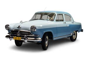 GAZ 21 VOLGA (USSR RUSSIA) 1958 BLUE/IVORY | ВОЛГА ГАЗ 21 (ДЛИНА МОДЕЛИ ОКОЛО 45 СМ) 