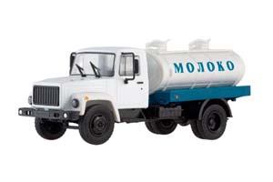 GAZ G6 OTA-42 (3307) TANK OF MILK 2005 WHITE/BLUE (USSR RUSSIAN) | ГАЗ Г6-ОТА-42 (3307) ЦИСТЕРНА АВТОЛЕГЕНДЫ СССР ГРУЗОВИКИ #13*