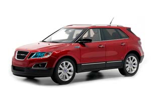 SAAB 9-4X 2010 DARK RED 