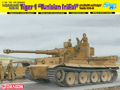МОДЕЛЬ СБОРНАЯ TIGER I INITIAL PRODUCTION TUNISIAN INITIAL TIGER 1.KOMPANIE S.PZ.ABT.501 DAK TUNISIA 1942/43
