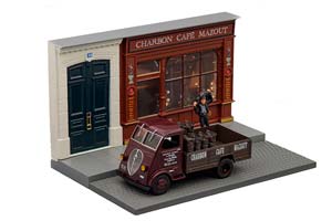 ДИОРАМА PEUGEOT DMA CHARBON CAFE, DARK RED / BROWN